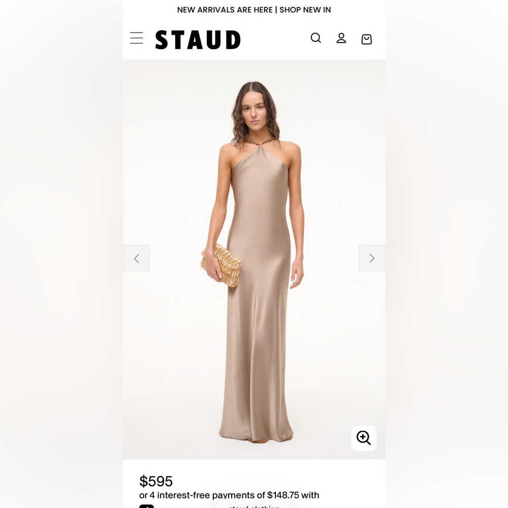 STAUD Cadence Dress in Dune